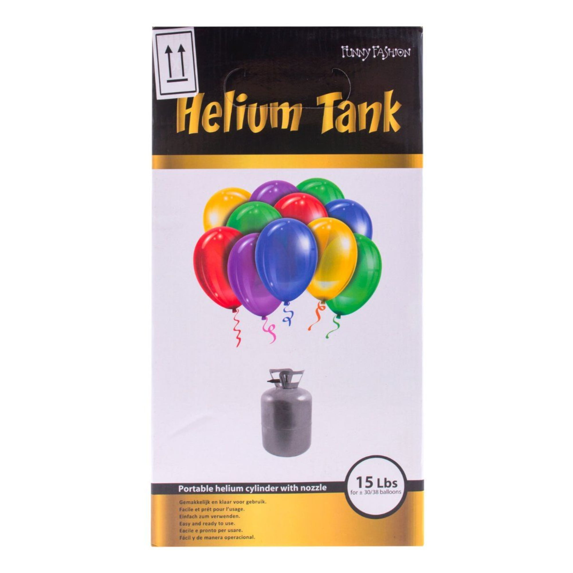 Helium Tank (fills up to 30 balloons) Helium Tank (fills up to 30 balloons)