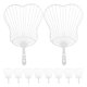 thumbnail image 1 of 20pcs DIY Fan Frame Set Plastic Handheld Fan Craft Kit for Chinese Style Decorations & Creative Projects, 1 of 4