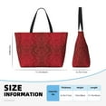 thumbnail image 4 of Disketp Vintage Burgundy Bolsa de Playa de Gran Capacidad, Bolso Impermeable y a Prueba de Arena para Mujer, Ideal para Playa, Piscina y Natación, 4 of 7