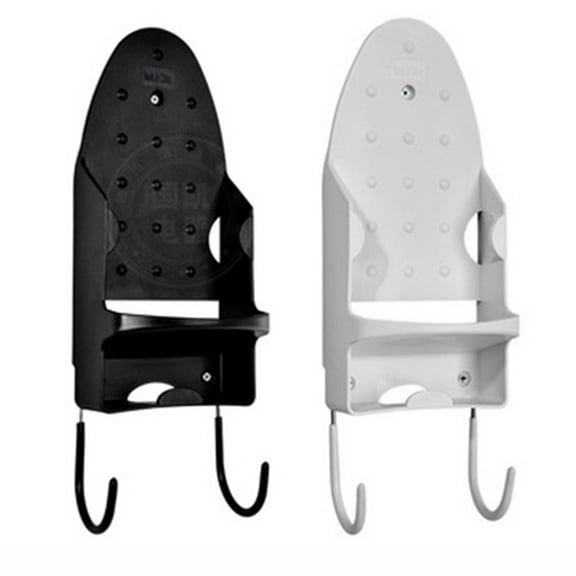 FRCOLOR Electric Iron Holder Wall Mounted Rack for Storage Use Made of Plastic Strong Hooks Compact Design Assorted Color
