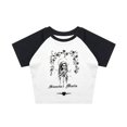 thumbnail image 1 of Tops cortos de encaje para mujer, camisetas informales ajustadas con cuello Halter, estética Y2K, Harajuku, Estilo Vintage americano, Hip Hop de los 90, 1 of 5