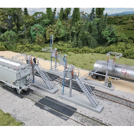 Walthers Cornerstone HO Scale Building/Structure Kit Modern Loading Racks 4-Pack