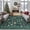 Dark Green, variant on Hasoo 2' x 3' Red Border Christmas Tree Doormat for Bathroom Enterway Modern Washable Indoor Carpet Non-Slip Xmas Snowflake Home Decor Gift