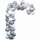 thumbnail image 1 of Gray White Balloon Garland Kit Metallic Silver Aluminium Foil Balloon Wedding Birthday Party Baby S, 1 of 5