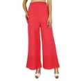 thumbnail image 2 of Bimba Womens Designer Palazzo Pants Back Elastic Waist Fancy Bottoms Pajamas, 2 of 7