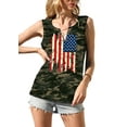 thumbnail image 2 of LAZYCHILD American Flag Tank Tops for Women 4th of July Shirts Patriotic Tee Shirt, 2 of 5