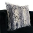 thumbnail image 3 of Plutus Blue Soft Plush Animal Faux Fur Luxury Throw Pillow-Size:22" x 22", 3 of 3
