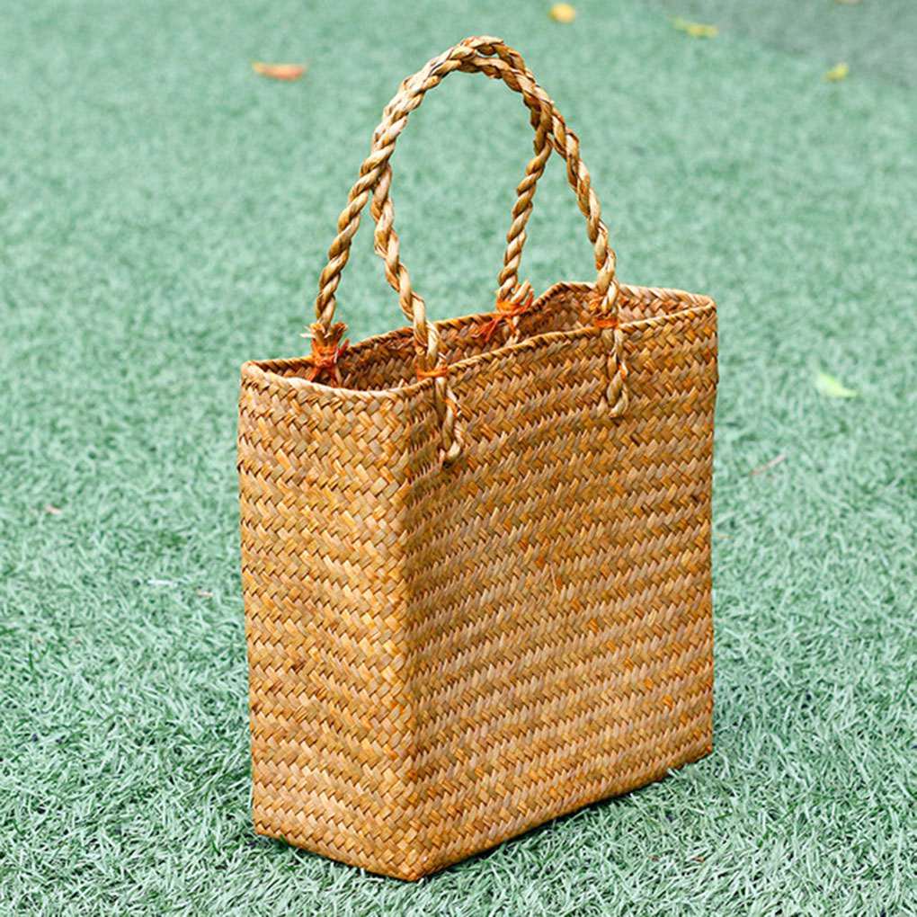 バッグ room306 Braid Rattan Tote Bag Handmade Rattan Tote Bag Women Handbag Triangle Natural