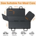 thumbnail image 2 of Funda Impermeable para Asiento Trasero de Perro NECKORY - Talla L, Negra, 2 of 7
