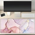thumbnail image 5 of Desk Pad On Top of Desks-Pink Marble Mouse Pad (No Wrist Rests) for Keyboard and Mouse 31.5" x 15.75" Large Desk Mats XXL Desk for Women Office, 5 of 6