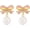 Pink Bow A, variant on Baroque Pearl Stud Earrings For Women 14k Gold Plated Irregular pearl Earrings Chunky Big Pear Earrings Vintage Pearl Statement Earrings Jewelry Gift For Women[f9114]