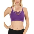thumbnail image 5 of KOGMO Women's Front V-Lattice Bralette with Adjustable Straps and Removable Bra Pads, 5 of 6