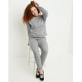 thumbnail image 6 of Hanes Originals Women's French Terry Sweatshirt Concrete Heather M, 6 of 7