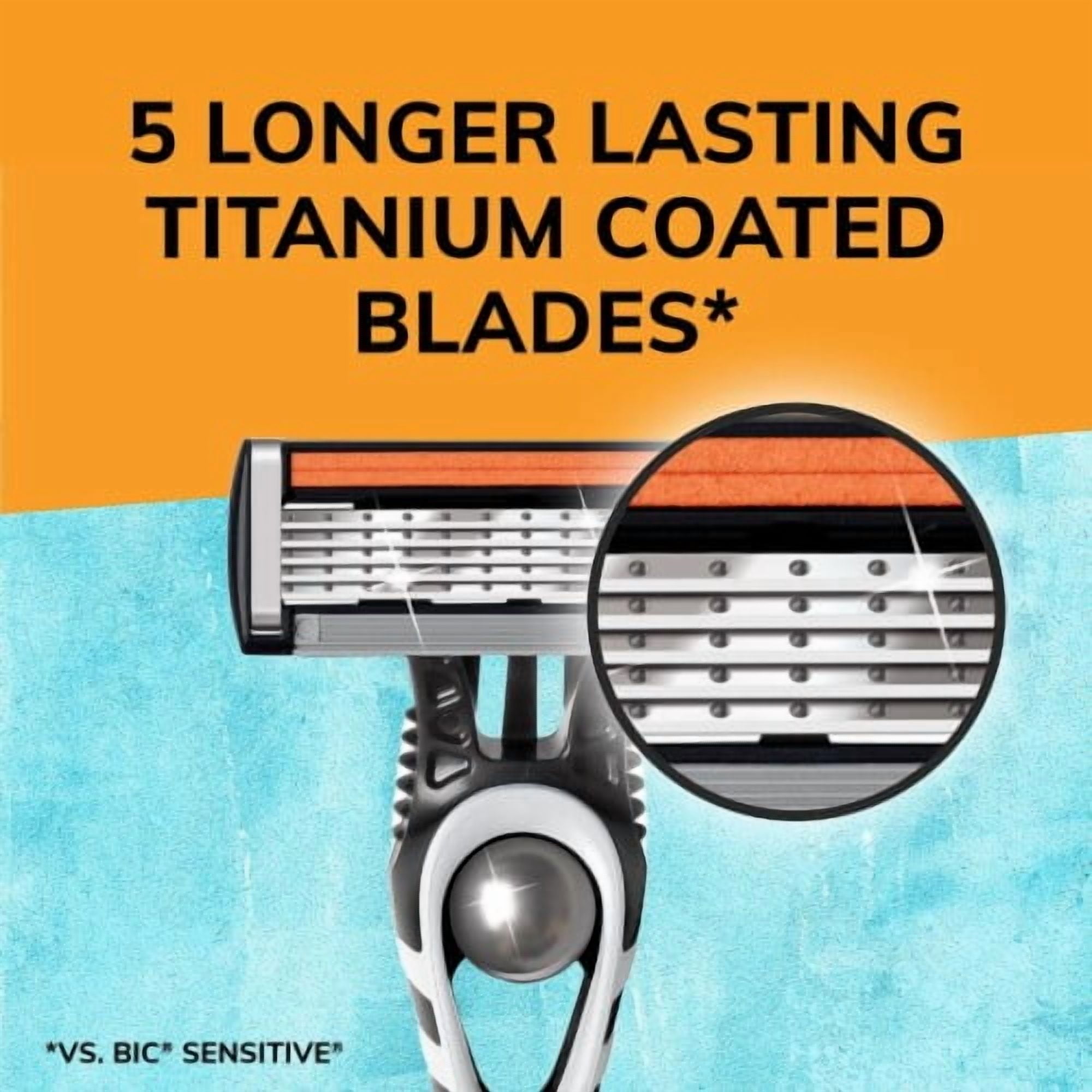 2X - BIC Flex 5 Titanium Ultra-Thin Blade Razors Value Pack 4 pk