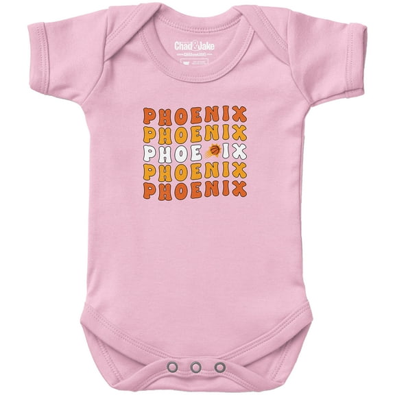 Newborn & Infant Chad & Jake  Light Pink Phoenix Suns Groovy Bodysuit