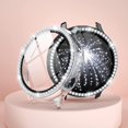 thumbnail image 2 of Tianle 2 Pack Bling Case for Samsung Galaxy Active 2 Watch Screen Protector, Crystal Diamond Plated PC Bezel Bumper Shell with HD Screen Protector Case for Galaxy Active 2 Watch Case 44mm Clear/Black, 2 of 7