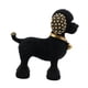 thumbnail image 5 of Estatua de resina con cuentas de perro para escritorio, mesa de comedor, centro de mesa, adorno de cachorro Negro, 5 of 9