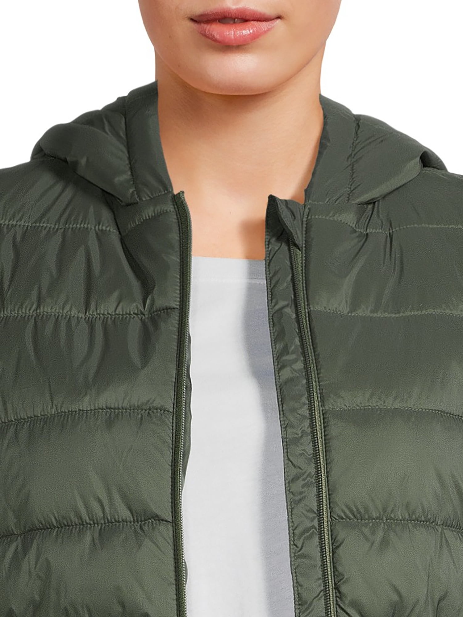 Swiss Tech Women's Hooded Vest with Cinched Waist, Sizes XS-3X