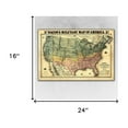 thumbnail image 4 of 16" x 24" Vintage 1862 Civil War Map Wall Art, 4 of 8