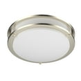 thumbnail image 6 of DYMOND 12" LED Ceiling Light Flush Mount Adjustable Color Temperature Dimmable Brushed Nickel Double Ring, 6 of 7