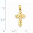 thumbnail image 2 of Beautiful 14k Budded Cross Charm, 2 of 2