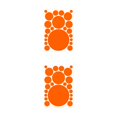 thumbnail image 4 of Inteprter 1 Juego de calcomanías de pared, adorno de escena para el hogar, póster de adorno simple DIY redondeado para niños, pegatinas de puntos para naranja amarillo 210*297mm 2piezas Inteprter CBP337271, 4 of 5