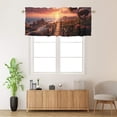 thumbnail image 2 of Ocean Window Curtains Valances Tropical Beach Wooden Bridge Sea Scenic Summer Seaside Coastal Rod Pocket Window Valance for Living Room Bedroom Kitchen 54 by 18 in, 1 Panel, 2 of 6