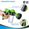 thumbnail image 5 of LoboJack Foam Sprayer Gun, Pressure Nozzle for Car Wash, Watering plants, Pet Shower, Outdoor Fun - 8 Watering Patterns and Soap Dispenser (Green), 5 of 8