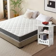 thumbnail image 3 of Narrow Rectangular Night Stand with Display Shelf for Home Convenience, 3 of 9