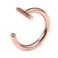 thumbnail image 1 of Anillo para labio con clip para labio, no poroso, personalizado, para perforación de labios, de acero inoxidable, de titanio, para nariz, 1 of 6