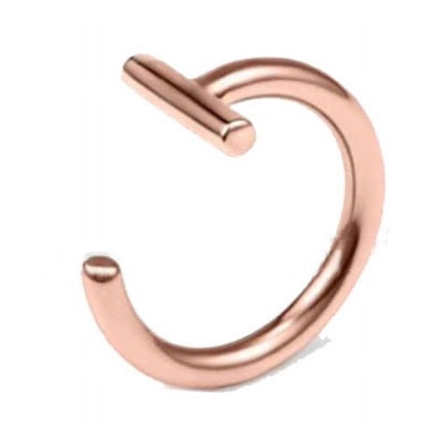 Anillo para labio con clip para labio, no poroso, personalizado, para perforación de labios, de acero inoxidable, de titanio, para nariz