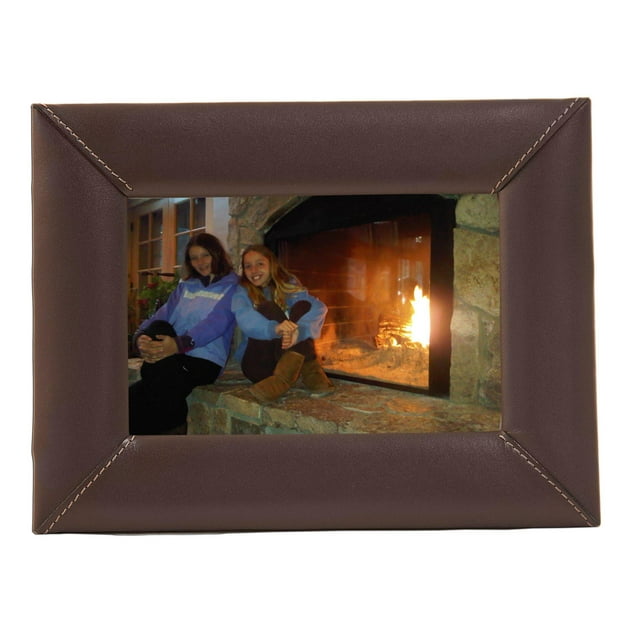 A3417-cuir-brun-chocolat-4-x-6-cadre-image
