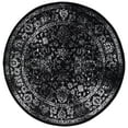 thumbnail image 2 of SAFAVIEH Adirondack Wyatt Traditional Distressed Area Rug, Black/Ivory, 8' x 8' Round - Transitional Modern Design, Black & Ivory, Ideal for Living Room, Bedroom, Dining Space, 2 of 11