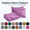 thumbnail image 5 of Ameha 3 Piece Reversible Quilt Set Ultra Soft Floral Coverlet Microfiber Bedding Set California King Purple All Season, 5 of 7