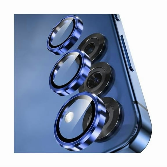 lulufa Camera Lens Protector for Samsung Galaxy S25  Plus Accessories [1:1 Fit & Ultra Clarity] 9H Tempered Glass Metal Individual Ring Camera Cover Screen Protector, Case Friendly (Navy)