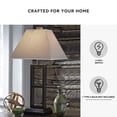 thumbnail image 4 of Signature Design by Ashley Deidra Metal Table Lamp Set (2), Black, Modern Open Frame Lamps with Linen-Look Shades, 4 of 6