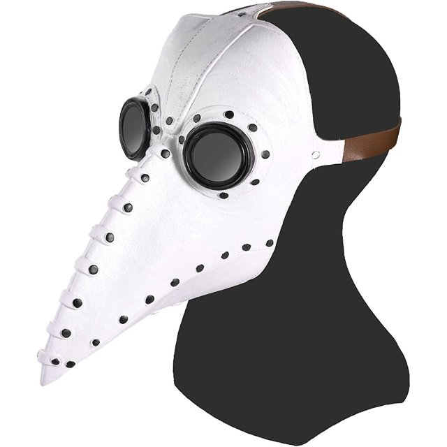 Máscara de pájaro del Doctor de la peste, pico de nariz larga, Cosplay Steampunk, accesorios de disfraz de Halloween, Material de látex