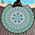 thumbnail image 5 of Luxtrada Homes and Gardens Beach Mat Travel Round Bohemian Round Hippie Indian Tapestry Roundie Mandala Mat (55.2*55.2 inch), 5 of 5