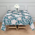 thumbnail image 2 of 60x60 Inch Waterproof Square Tablecloth, Thickened Polyester Table Cover for Dining & Parties, Floral Print, 2 of 6