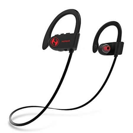 HUSSAR Next Generation Bluetooth Wireless Headphones, Best Sports Earbuds with Mic, IPX7 Waterproof, HD Sound with Bass, (Best Bass Headphones Under 100)