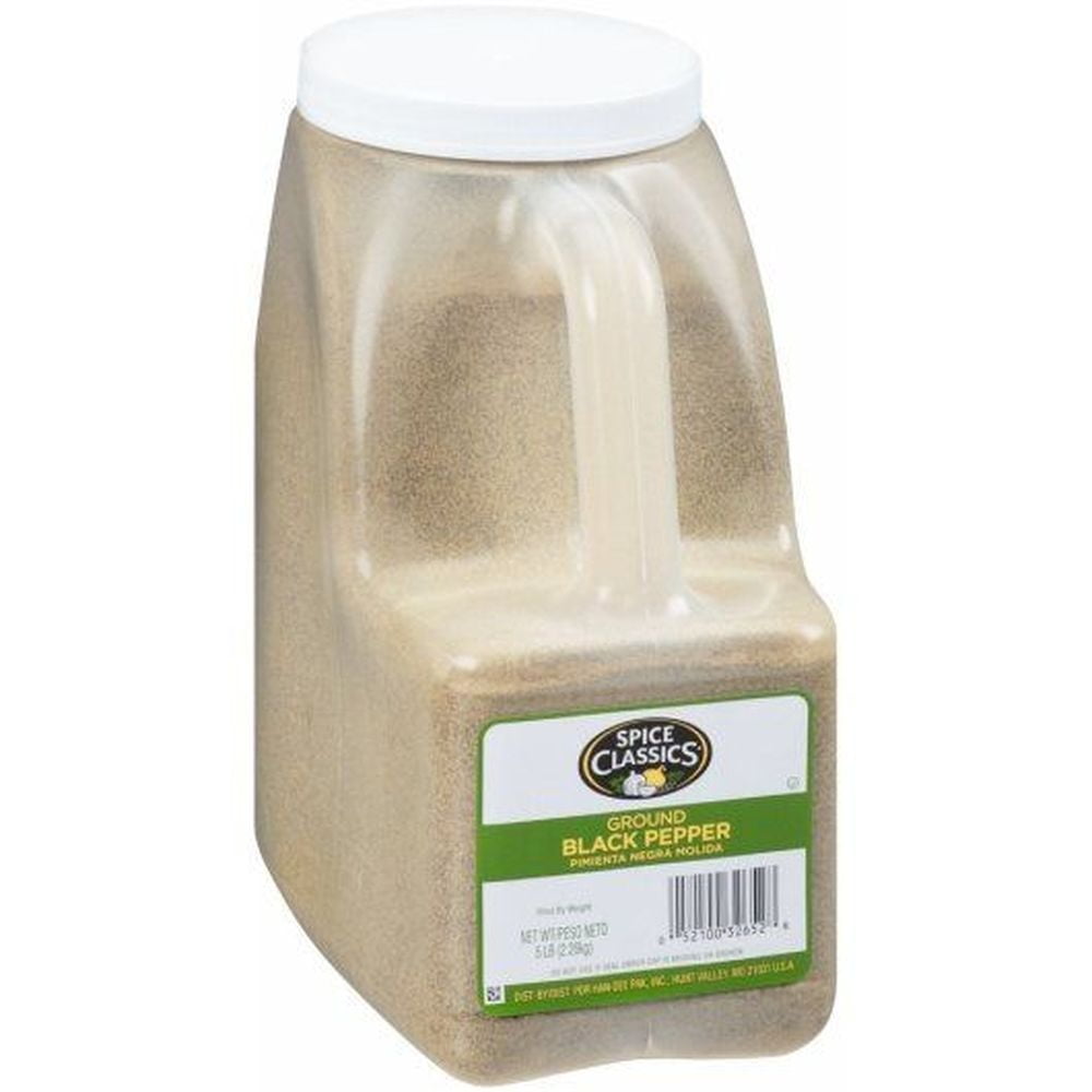 Spice Classics Ground Black Pepper, 5 Pound -- 3 per Case.