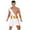 White, variant on Haitryli Mens Ancient Roman Greek Gods Toga Costume Adult Senator Caesar Robe Party Fancy Dress Black M