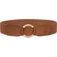 thumbnail image 6 of Women Wide Waist Belt Stretchy Elastic Vintage Belts for Dress Ladies Belt with Circle Buckle, 6 of 11