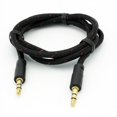 thumbnail image 2 of Black Braided Aux Cable Car Stereo Wire Compatible With iPod Touch 5 4th Gen 3rd Gen 2nd Gen 1st Gen Nano 7th Gen 5th Gen, 2 of 2