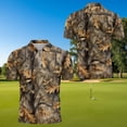 thumbnail image 4 of HUIACONG Matching Golf Shirts Hunting Camo Mens Short Sleeve Golf Shirt Sleeveless Golf Tops for Women Collared Moisture Wicking Lightweight Casual Sports Wear Man L, 4 of 6