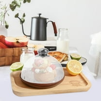 HEANUJJ Reusable Transparent Cake Dome Cover Cloche for Small Cake Plates and Food Display