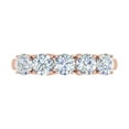thumbnail image 3 of 1 1/2 Carat Round Diamond Wedding Band Ring in 14K Rose Gold (Ring Size 6.5), 3 of 6