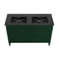 thumbnail image 5 of Cascade 48" Freestanding Bathroom Vanity in Green Oak with Black Double Basin Sink Top, 5 of 8