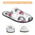 thumbnail image 3 of KLL Cute Poodle Dog Slippers for Women Men House Slip on Indoor Outdoor Bedroom Furry Fleece Lined Ladies Comfy Anti-Skid Rubber Hard Sole-Medium, 3 of 8