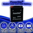 thumbnail image 5 of PowerStar YTX14AH-BS ATV Battery Compatible with Kawasaki KLF300 Bayou 4x4, 5 of 6
